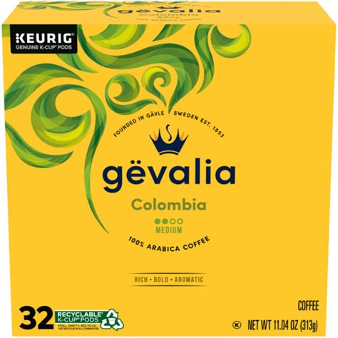 Gevalia Colombian Single Origin K-Cup Coffee Pods, 32 CT | Pick Up In ...