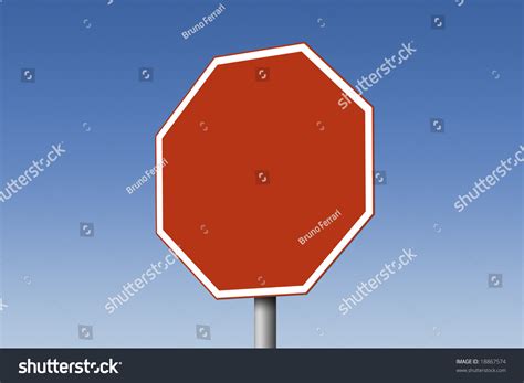 Empty Stop Sign Stock Photo 18867574 : Shutterstock