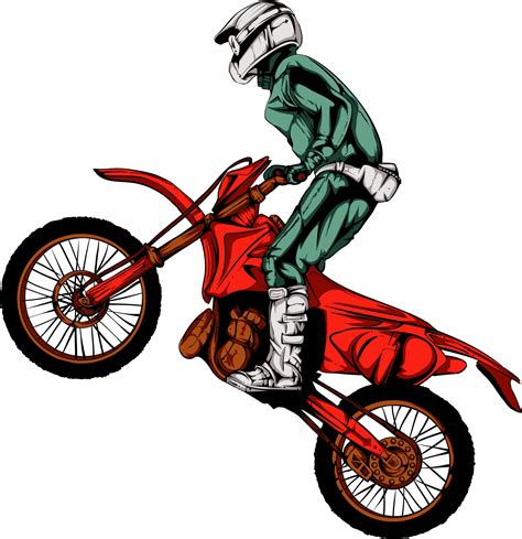 Cartoon Motocross Desenho De Moto