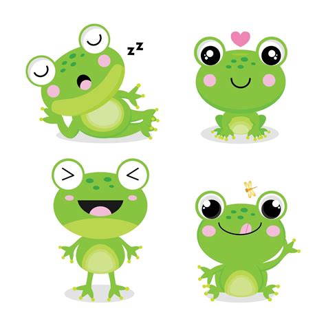 5 Frogs Cartoon