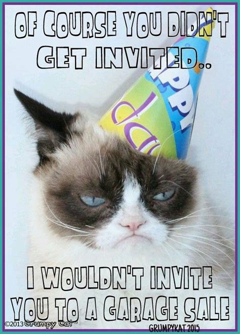 Not invited - another original grumpy cat meme by the other grumpykat ...