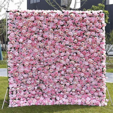 Spring Pink Flower Wall Wedding Photography Backdrop Special Event ...