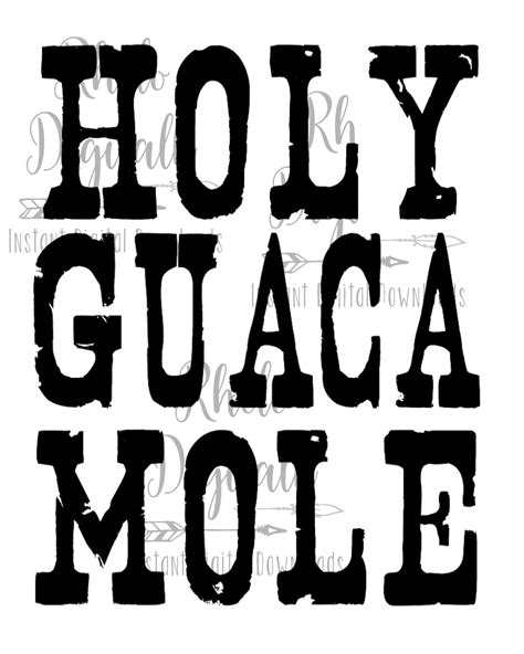 Holy Guacamole - Etsy