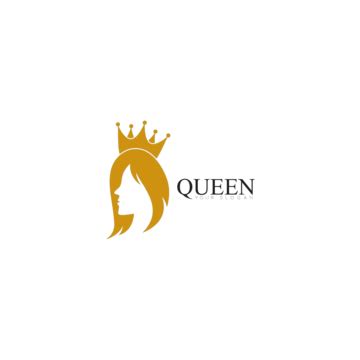 Illustration Of A Vector Template Logo With A Crowned Beauty Queen In ...