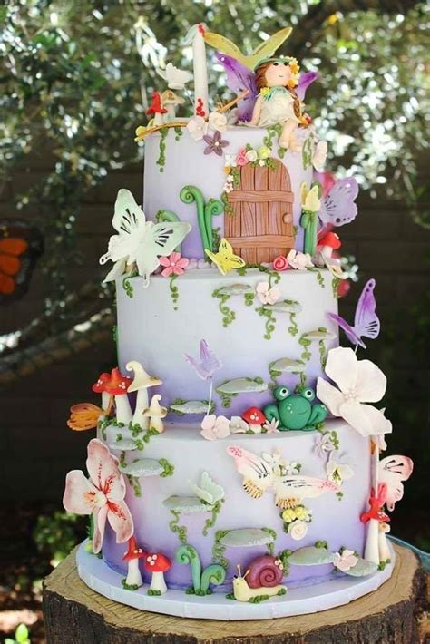 Fae Cake | Fairy birthday cake, Fairy garden cake, Garden cakes