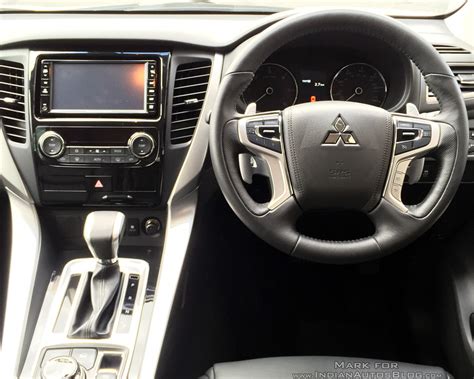 2017 Mitsubishi Shogun Sport interior dashboard driver side spy shot