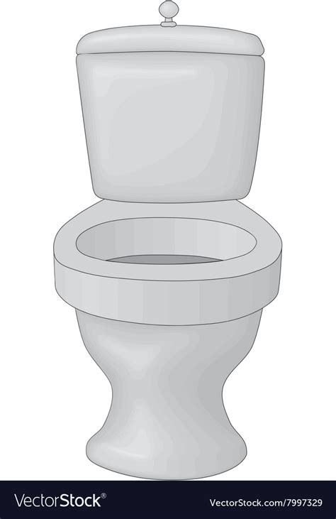 Toilet bowl Royalty Free Vector Image - VectorStock