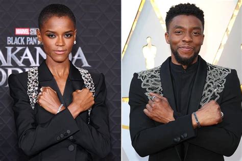 Letitia Wright Honors Chadwick Boseman Through Her Style at 'Black Panther: Wakanda Forever ...