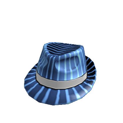 Roblox Hats: Azure Pinstripe Fedora