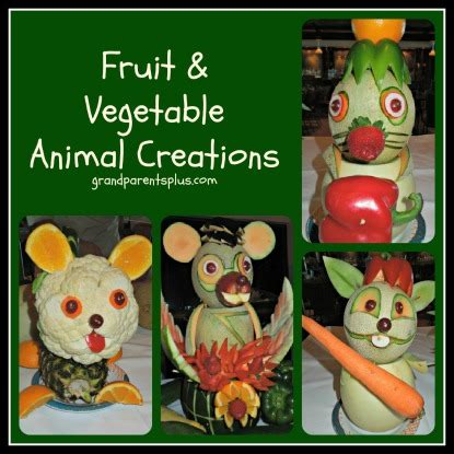 Fruit & Vegetable Animal Creations!GrandparentsPlus.com