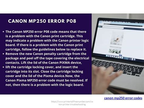 5 Common Canon Mp250 Error Codes And Solution - ppt download