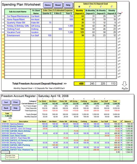 make banking spreadsheet excel