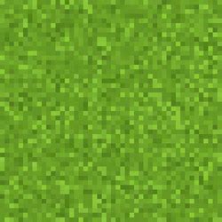 Pixel grass texture background green retro square Vector Image