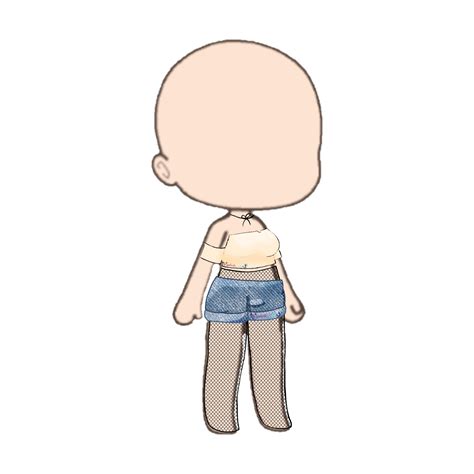 Gacha Club Body Template