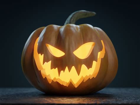 Halloween Pumpkin - Jack-o-lantern 3D model | CGTrader