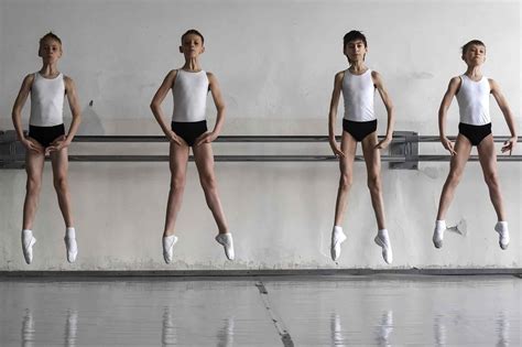 Novosibirsk state ballet school Boys perform an échappé sauté | Ballet ...