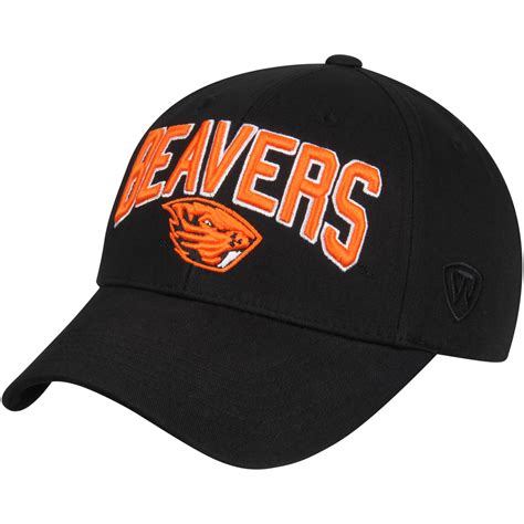 Top of the World Oregon State Beavers Black Basic Structured Adjustable Hat