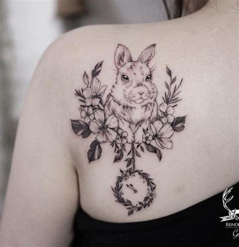 60+Rabbit Tattoo Ideas for Your Inspiration | Art and Design | Rabbit tattoos, Small shoulder ...