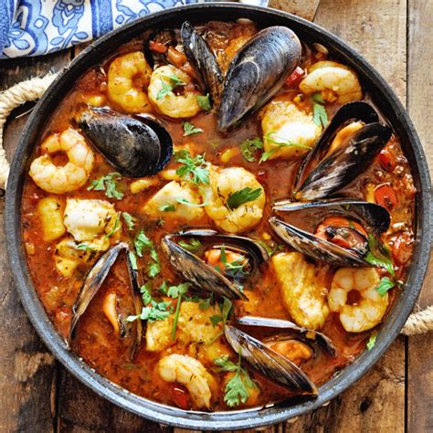 Mediterranean Seafood Stew - Zarzuela de Pescado - Spain on a Fork