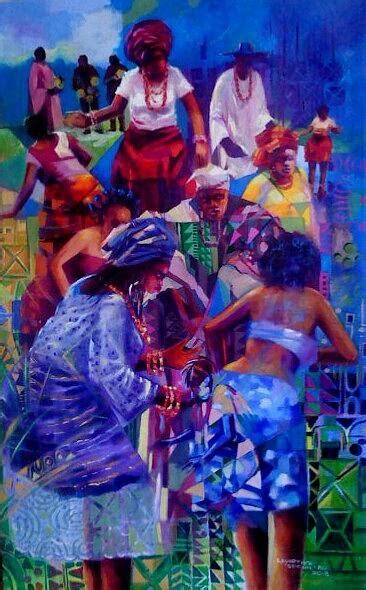 Cultural diversity Painting by Lawrence Edessy - Fine Art America