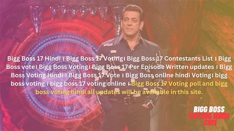 Bigg Boss 17 Voting: Live Online Voting & Results