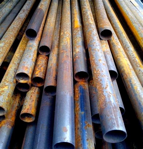 Free picture: rusty, round, metal, pipes, stacked