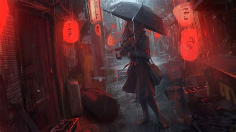 Anime Girl In Rain, HD Anime, 4k Wallpapers, Images, Backgrounds, Photos and Pictures