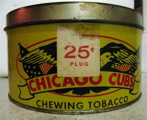 Lot Detail - VINTAGE CHICAGO CUBS CHEWING TOBACCO TIN