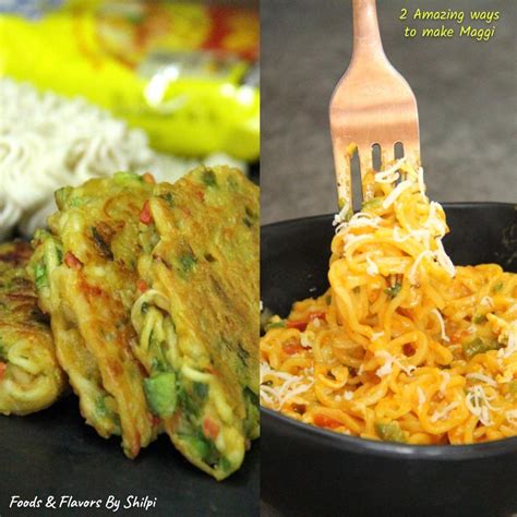 2 New Ways to Make Maggie | 2 Maggie Recipes | Cheese Maggie Recipe & Maggi Pancake Recipe ...