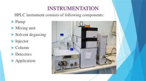 instrumentation of HPLC