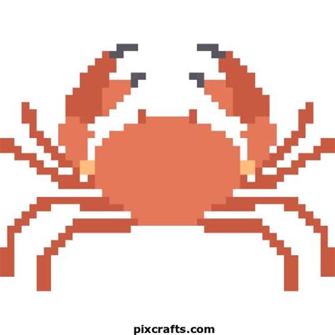 Crab Pixel Art | Pixel art, Art, Needlepoint tapestry