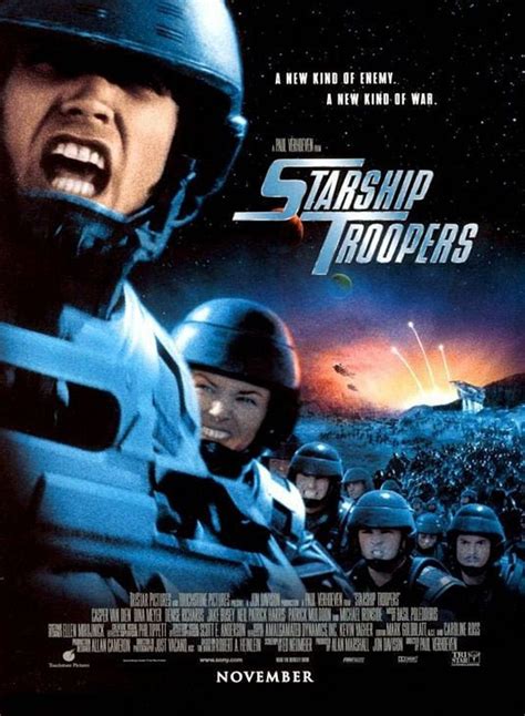 Starship Troopers 1997 Movie Poster STICKER Die-Cut Vinyl | Etsy