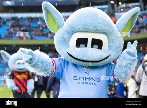 Manchester City mascot Moon Beam during the The FA Women's Super League match Manchester City ...
