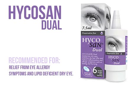 Hycosan Dual 0.1 Percent Fresh Eye Care, 7.5 ml: Amazon.co.uk: Health ...