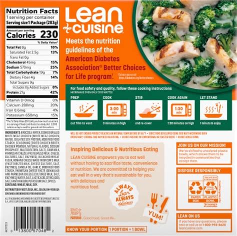 Lean Cuisine® Chicken & Broccoli Alfredo Frozen Meal, 10 oz - Kroger