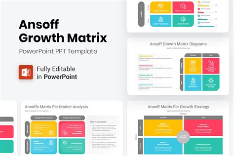 ANSOFF Matrix Strategy PowerPoint Template | lupon.gov.ph