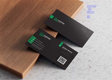 3D Visiting Card Design PSD - Freebies Mockup