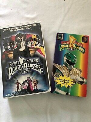 A lot of 2 Power Rangers VHS Tapes Power Rangers The Movie | eBay