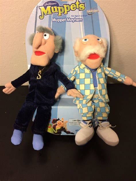 Waldorf Statler Plush Doll Muppet Show Hecklers Sababa Toy 9 inch ...