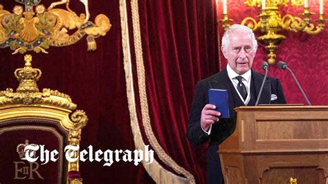 King Charles III delivers historic speech at accession ceremony - YouTube