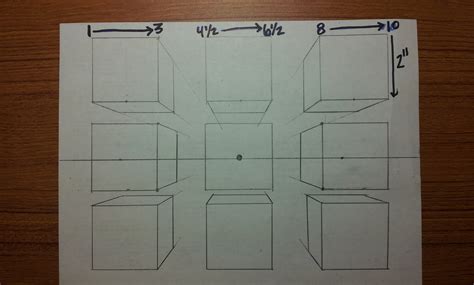 Assignment #1 Cubes in One Point Perspective - MRS. ZOTOS