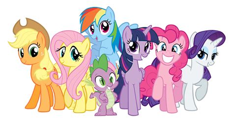 Mane Six plus Spike by Brinazzle on DeviantArt