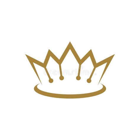 Gold Royal Crown Logo Template Illustration Design. Vector EPS 10 Stock Vector - Illustration of ...