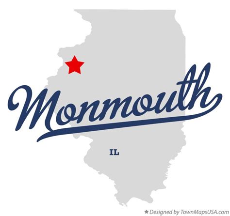 Map of Monmouth, IL, Illinois