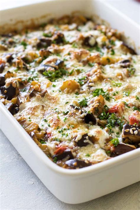 Eggplant Casserole | Girl Gone Gourmet