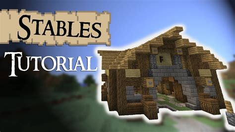 Minecraft Tutorial: Medieval HORSE STABLES - YouTube