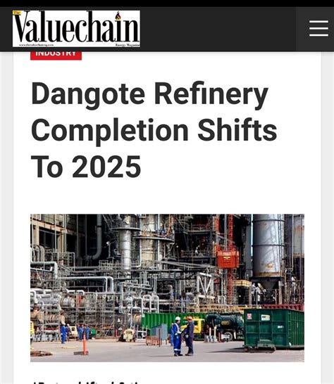 Dangote Refinery Completion shifts to 2025 - JKCYNO BLOG