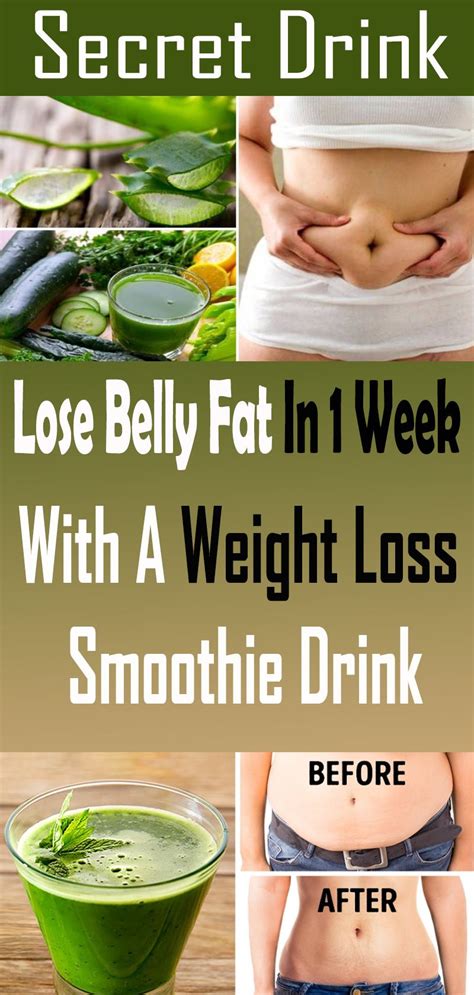 Lose Belly Fat In 1 Week With A Weight Loss Smoothie Drink ...