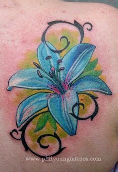 44 Blue Stargazer Lily Tattoo Designs ideas | lily tattoo, lily tattoo ...