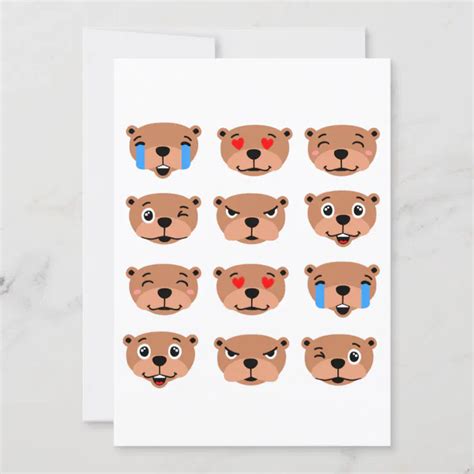 happy groundhogs day cute emoji kawaii invitation | Zazzle